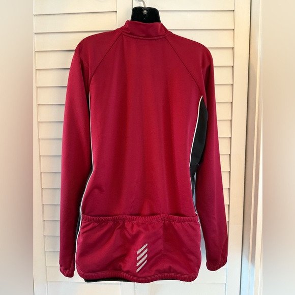 Descente Vintage Red and Black Zip-Up Jacket - Picture 3 of 6